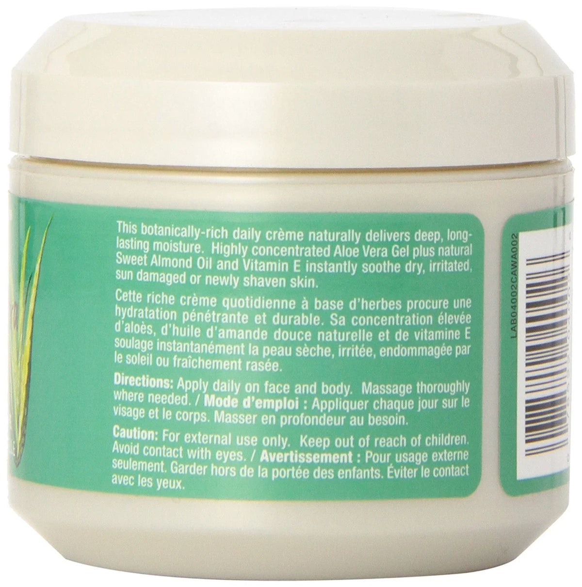 Jason Pure Natural Moisturizing Creme, Soothing 84% Aloe Vera, 4 Ounce (Pack of 3)