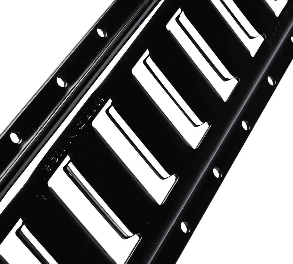 (4 Pack) 5 Ft Horizontal  Track Tie-Down Rail - Made in  | Black Powder Coated, Bolt-On Tie Down Rail for Cargo on Pickups, Trucks, Trailers, Vans