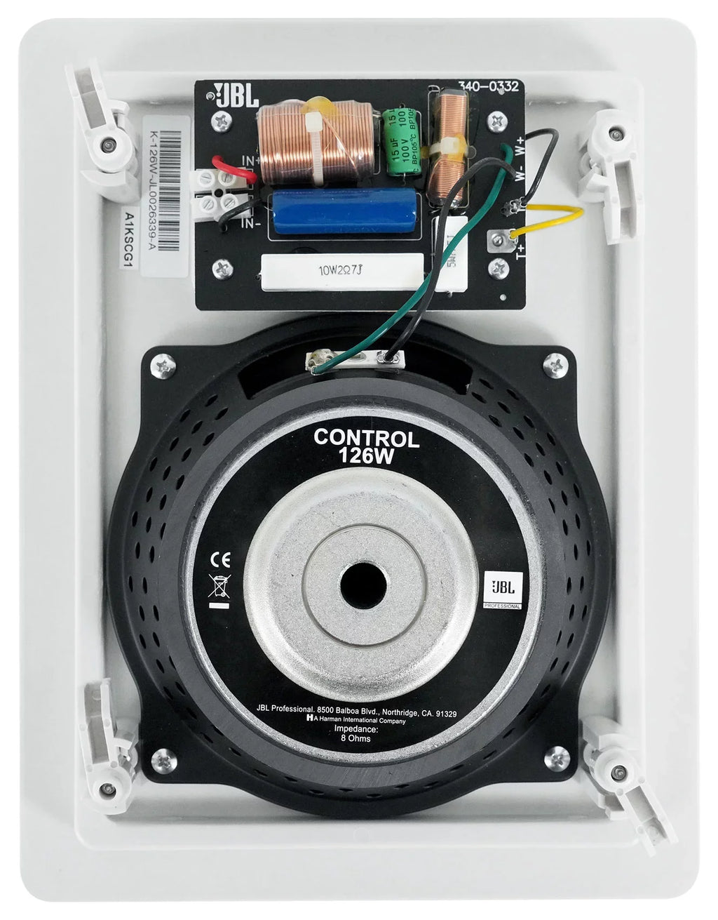 Pair  Control 126  6.5" 2-Way In-Wall Speakers For Home/Restaurant/Bar/Cafe
