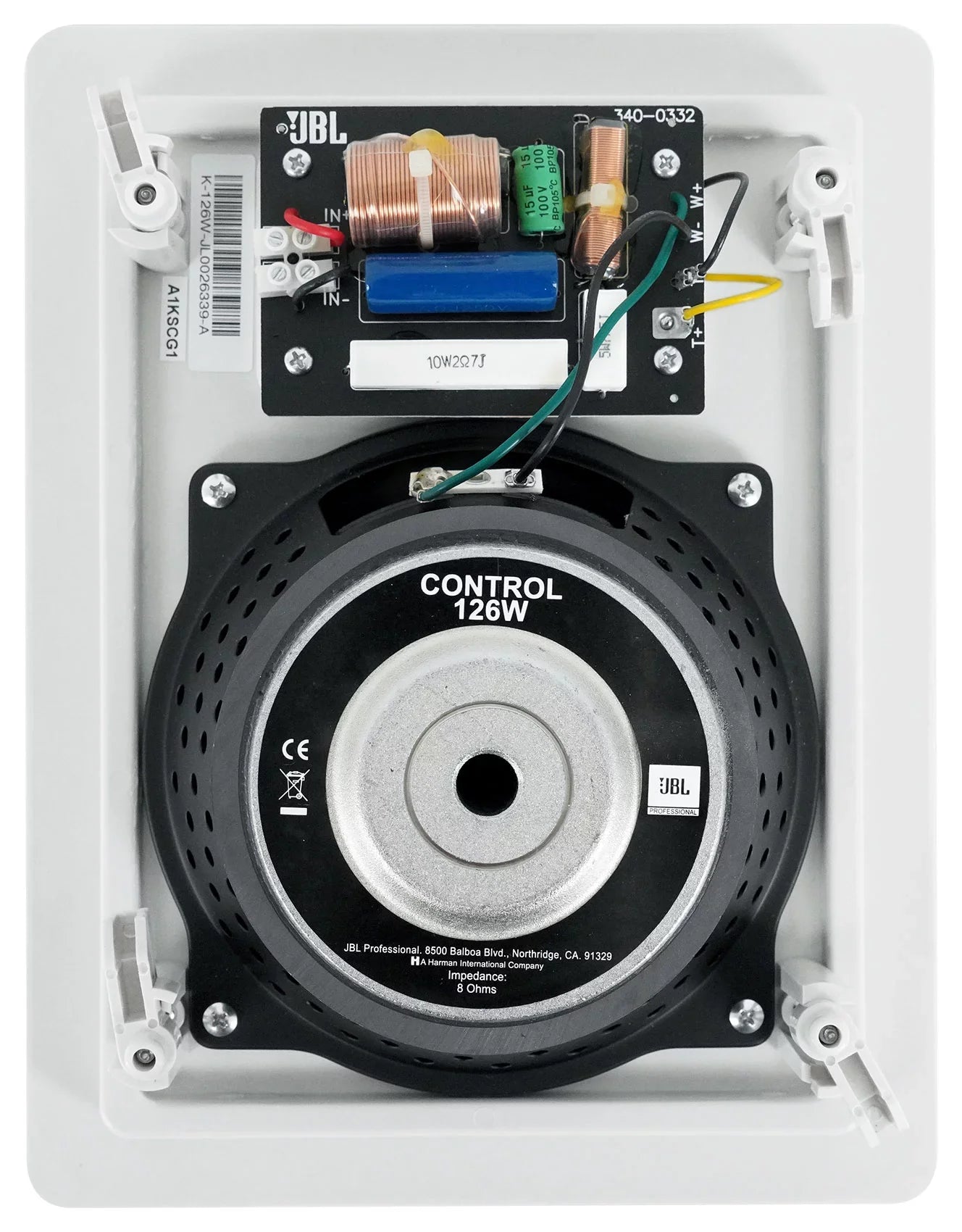 Pair  Control 126  6.5" 2-Way In-Wall Speakers For Home/Restaurant/Bar/Cafe