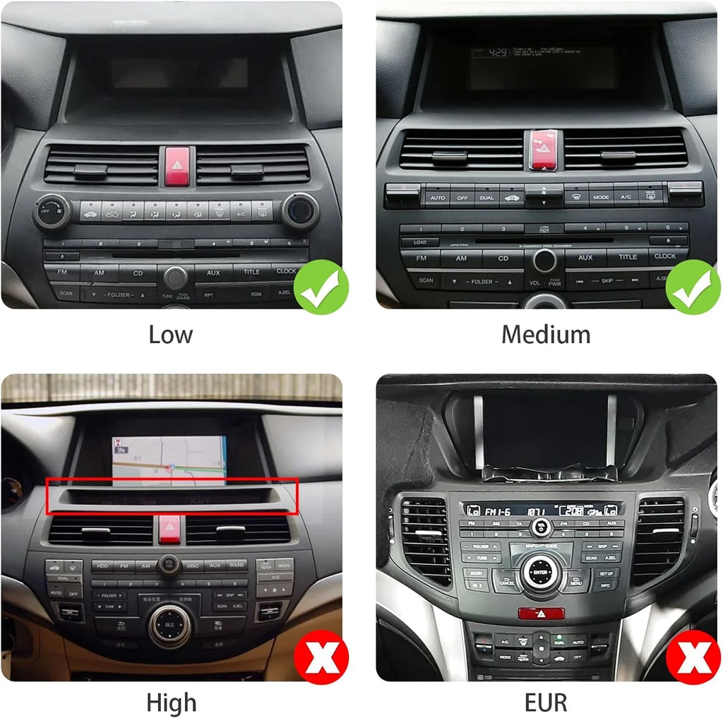 2+32G 10.1 inches Android 10 Double Din Car Stereo for Honda Accord 8th 2008 2009 2010 2011  Touchscreen Screen Car Radio with Carplay & Android Auto Support Backup Camera  Navi