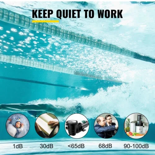 1.5HP Swimming Pool Pump Motor w/ Strainer Filter In/Above Ground 5547GPH 41FT