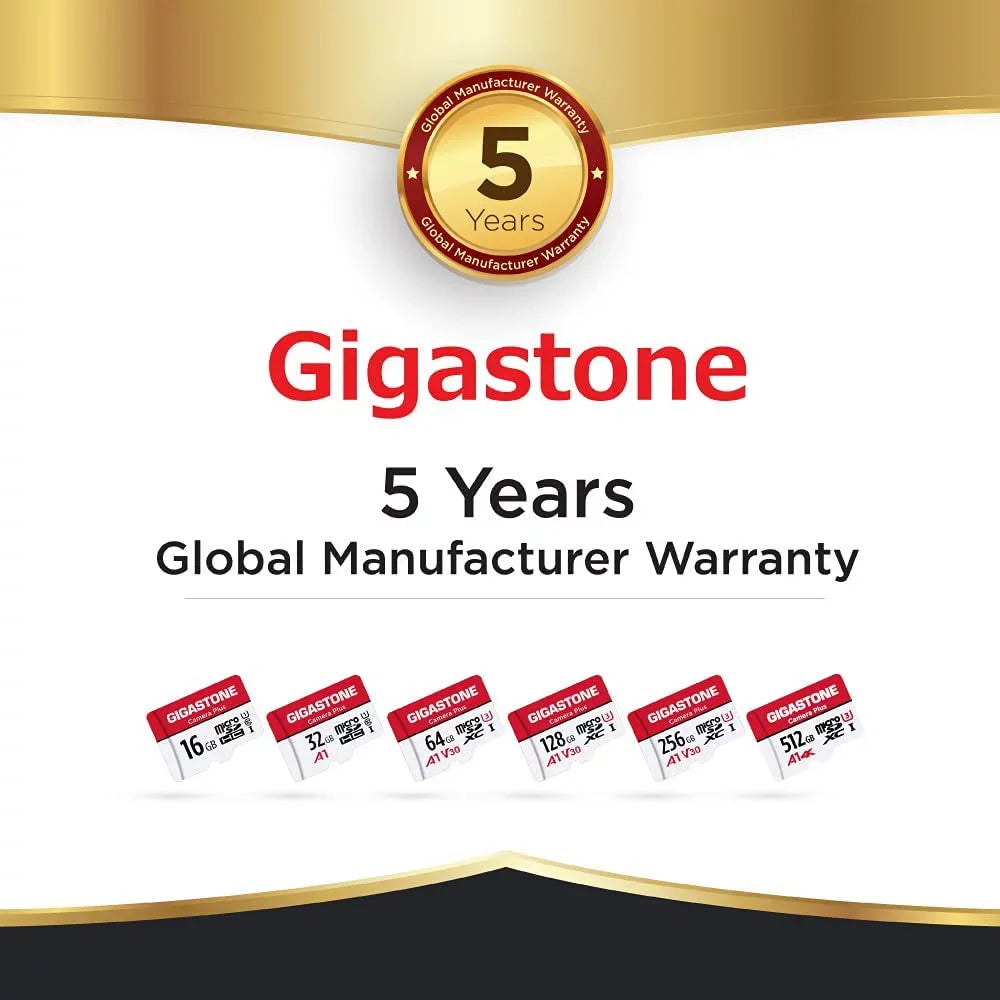 Gigastone 512GB Camera Plus Micro  memory Card 100MB/s, Full  Video,  Class 10 designed for with Nintendo Switch Dash Cams GoPro Camera Samsung Canon Nikon Drone