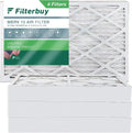 Filterbuy 10x25x4  13 Pleated   Furnace Air Filters (4-Pack)