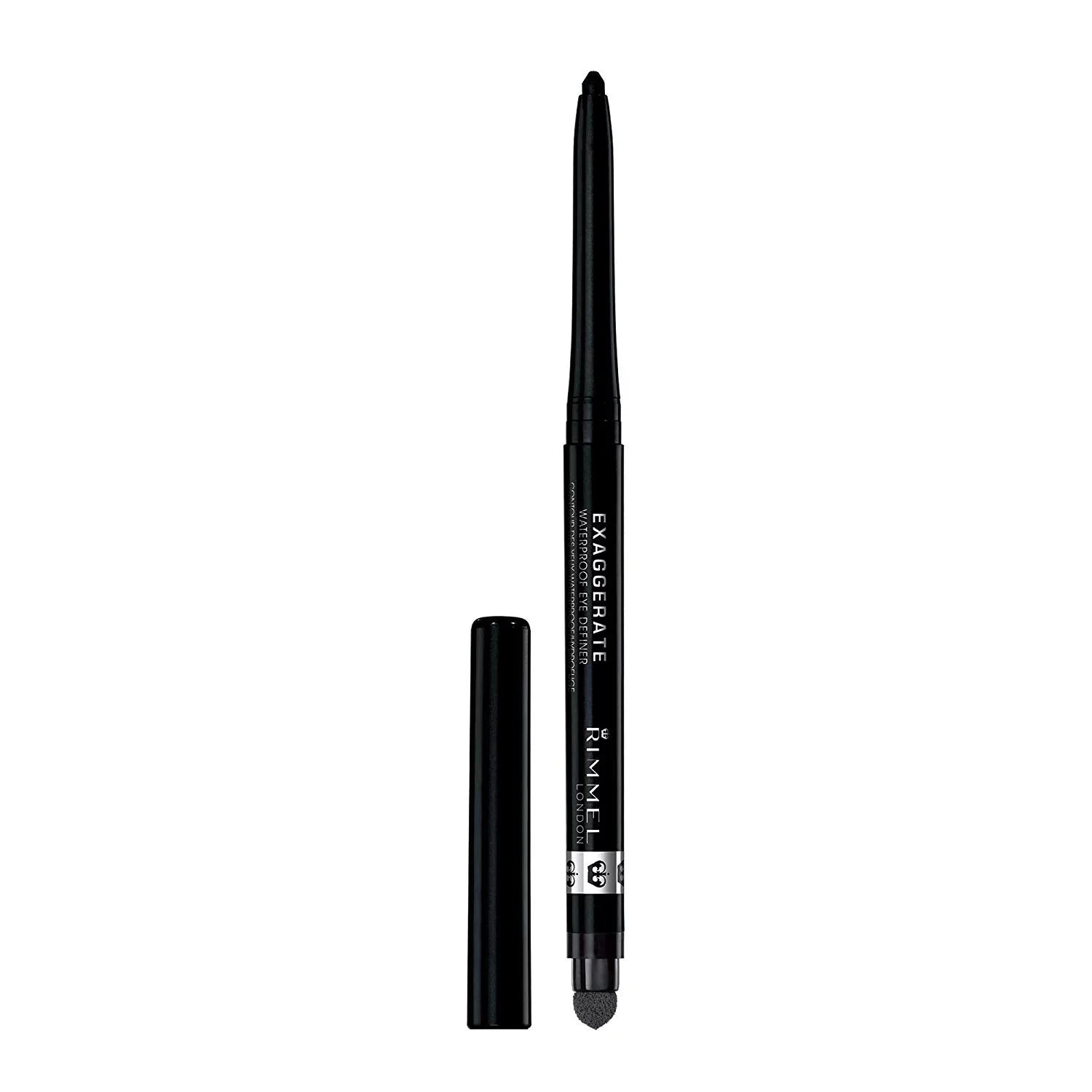 Pack of (12) Rimmel Exaggerate Waterproof Eye Definer Black 0.009 Ounces