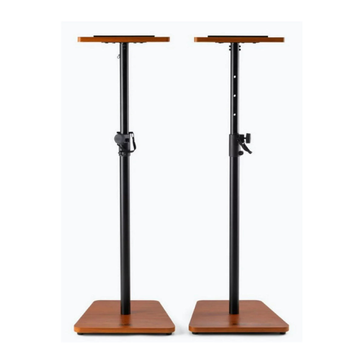 On Stage  Wood Studio Height Adjustable Non-Slip Monitor Stands (2-Pack, Rosewood)