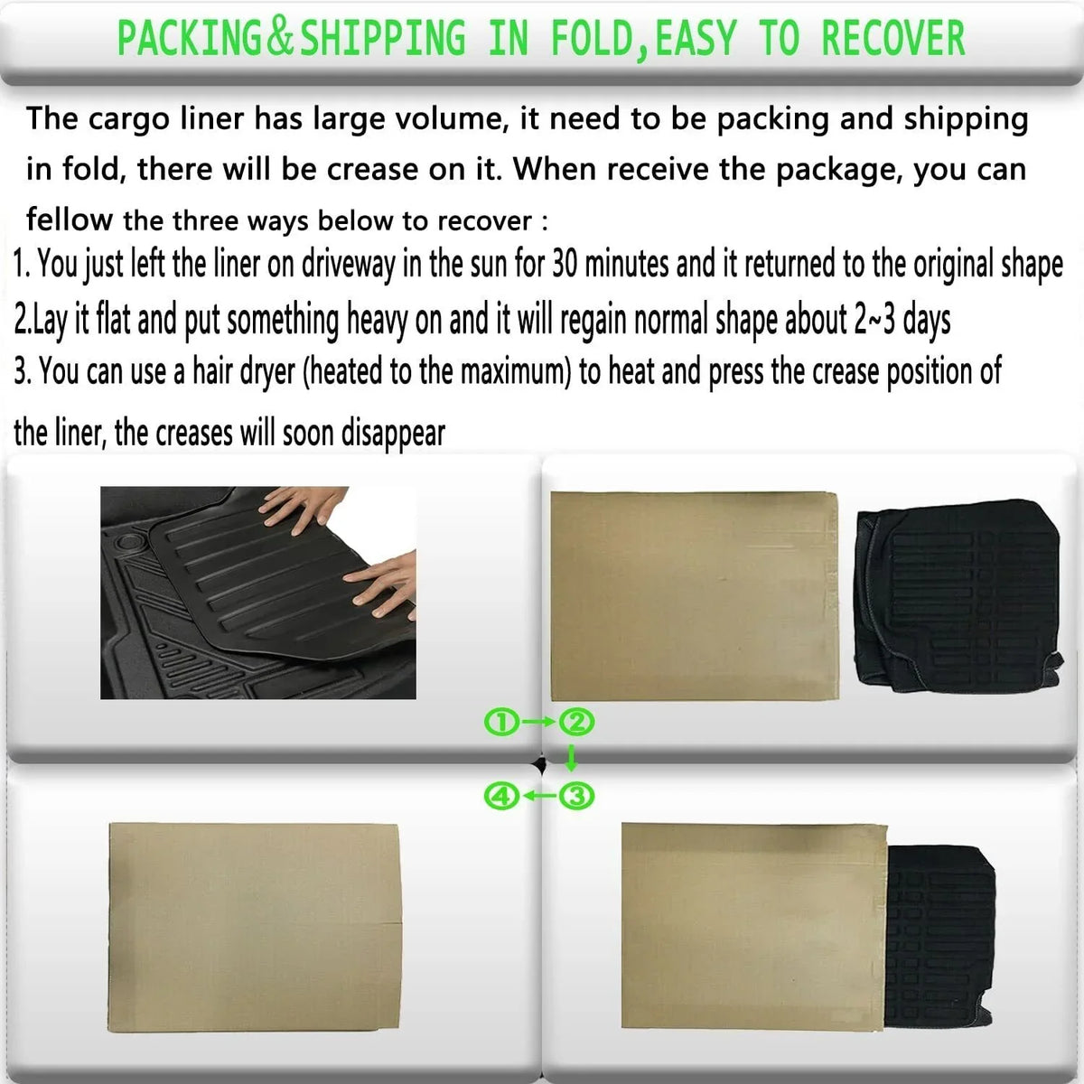 for Jeep Cherokee 2019-2023 Waterproof Custom Carpets Trunk Liner  Cargo Mats