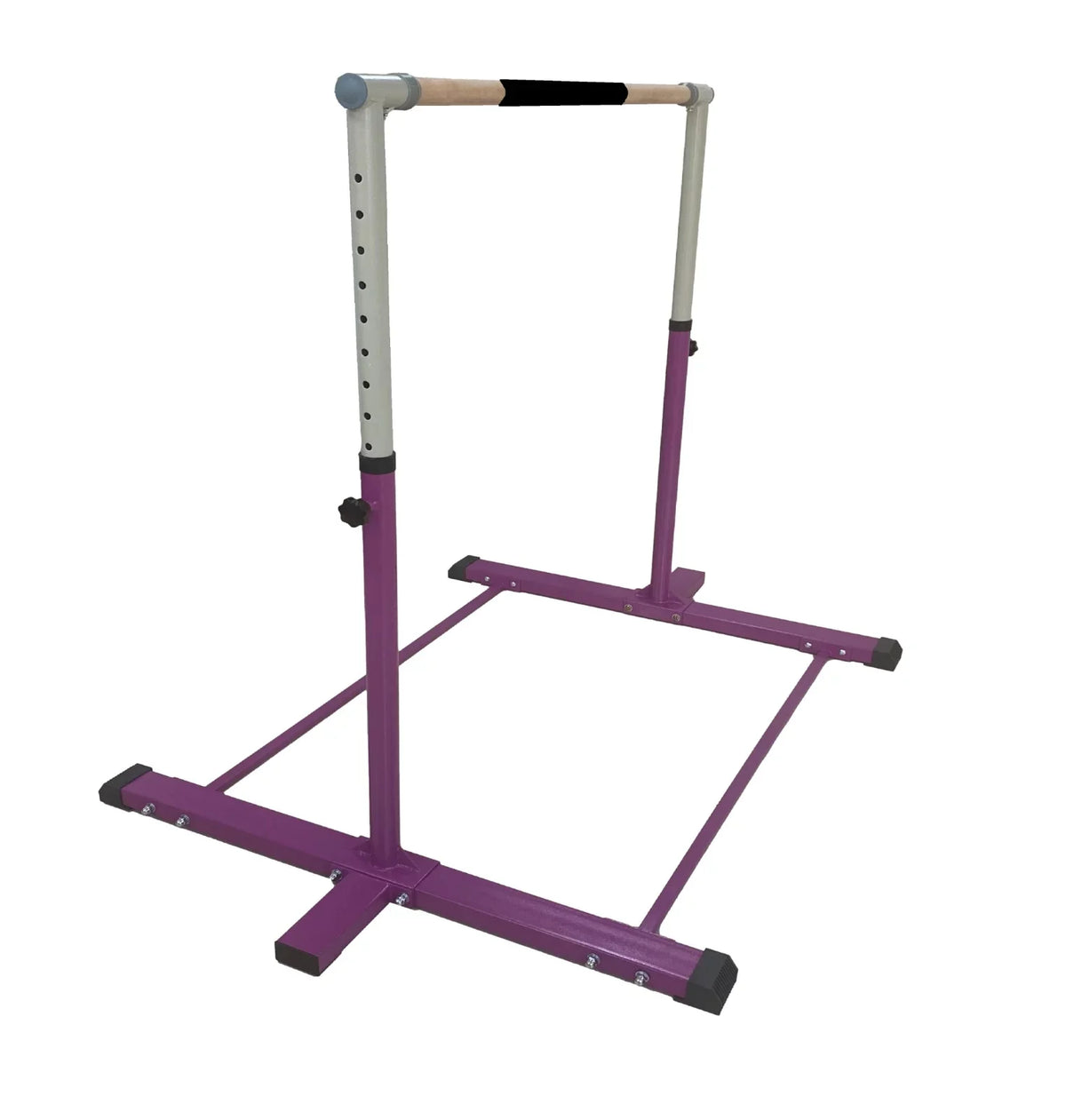 Athletic Bar Gymnastics Bar Kip Bar for Kids Gymnastic Training, Adjustable Height Horizontal Bar Professional Junior Gymnast Gymnastic Bar, Asymmetric Bar Expandable 3 to 5  Cushioned Bar Purple