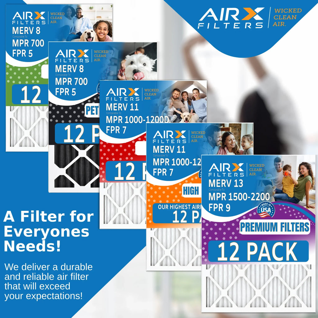 16x20x1 Air Filter  13 Rating, 12 Pack of Furnace Filters Comparable to  1500 - 2200 &  9 - Made in  by     .