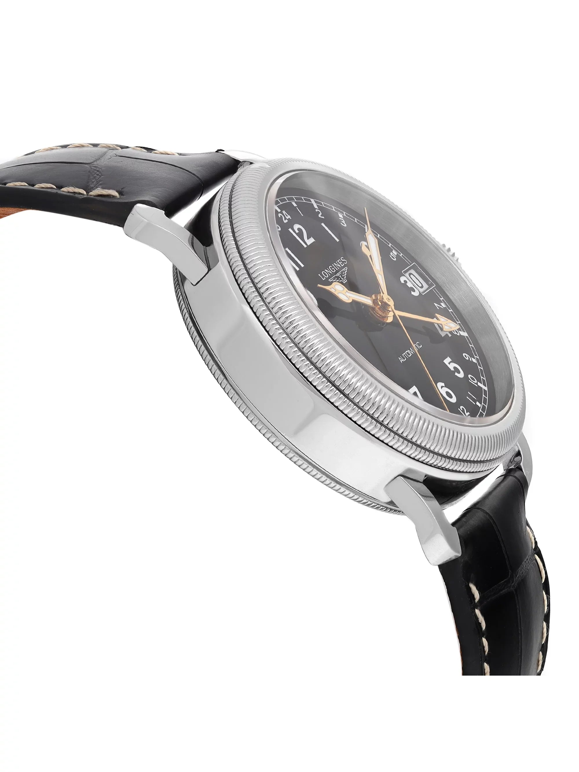 New Longines Heritage Avigation  Steel Black Automatic Watch .778.4.53.2