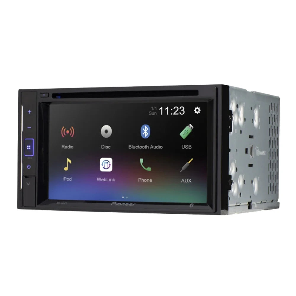 Bundle with Pioneer Multimedia  Car Stereo and Installation Kit - for 2013-2015 Nissan Titan w/Oversized Radio / Bluetooth Touchscreen, Backup Camera, 2 Din Dash Kit