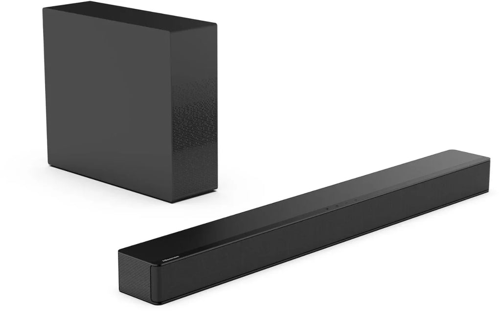 Restored Hisense - 2.1 Channel Soundbar with Wireless Subwoofer  Black [Refurbished]