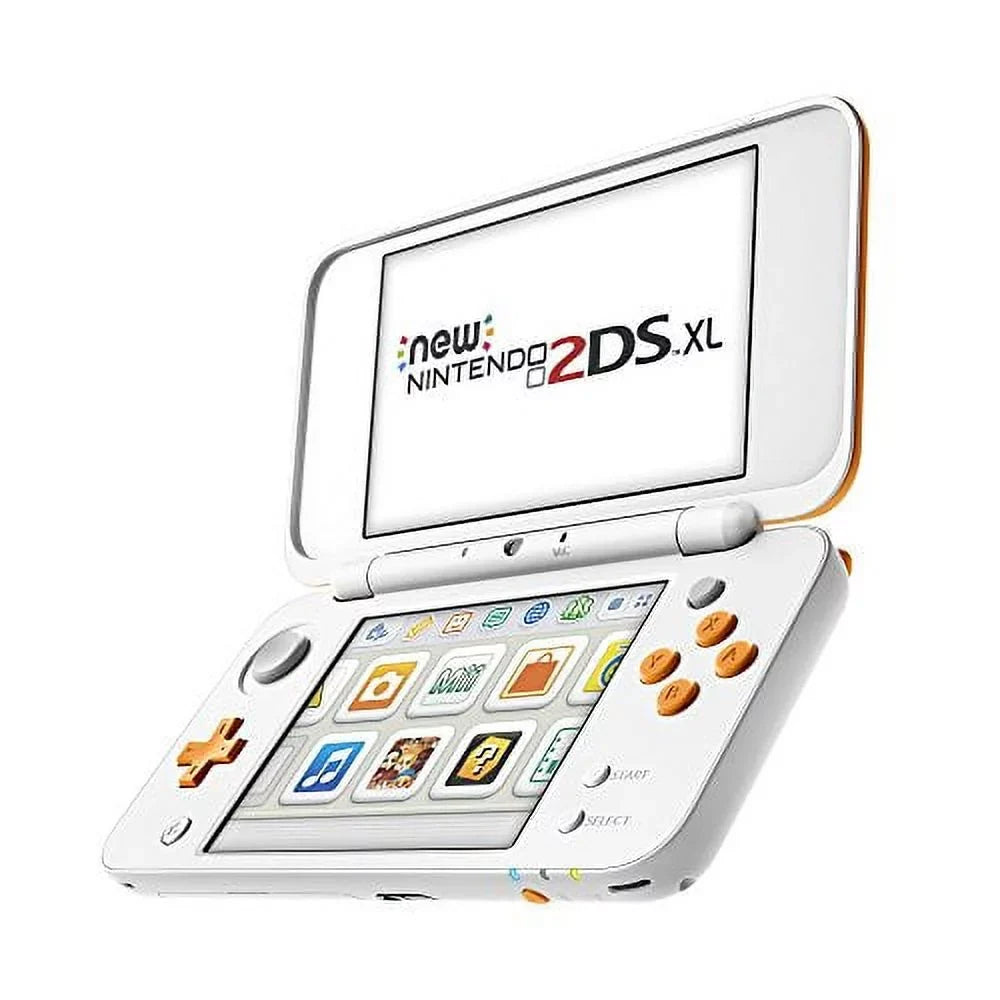 Restored Nintendo New 2DS  White Orange Gaming Console w/ Stylus  Card and Charger (Refurbished)