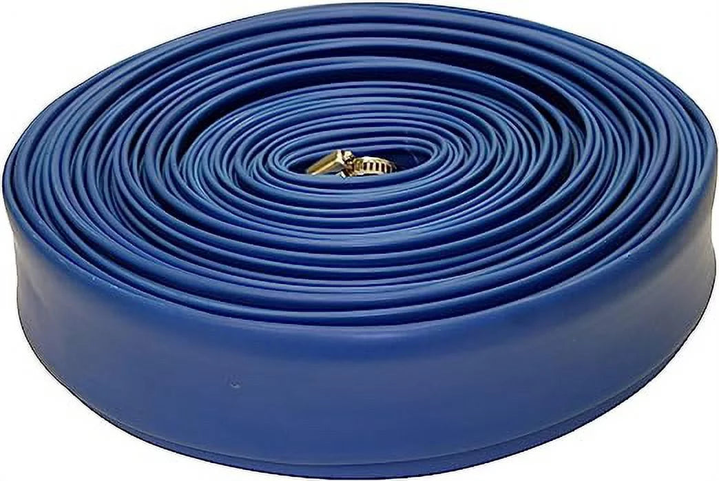 Blue Devil Pool Backwash Hose 1-1/2"  100' with Hose Clamp 22 mil hose 3 Pack