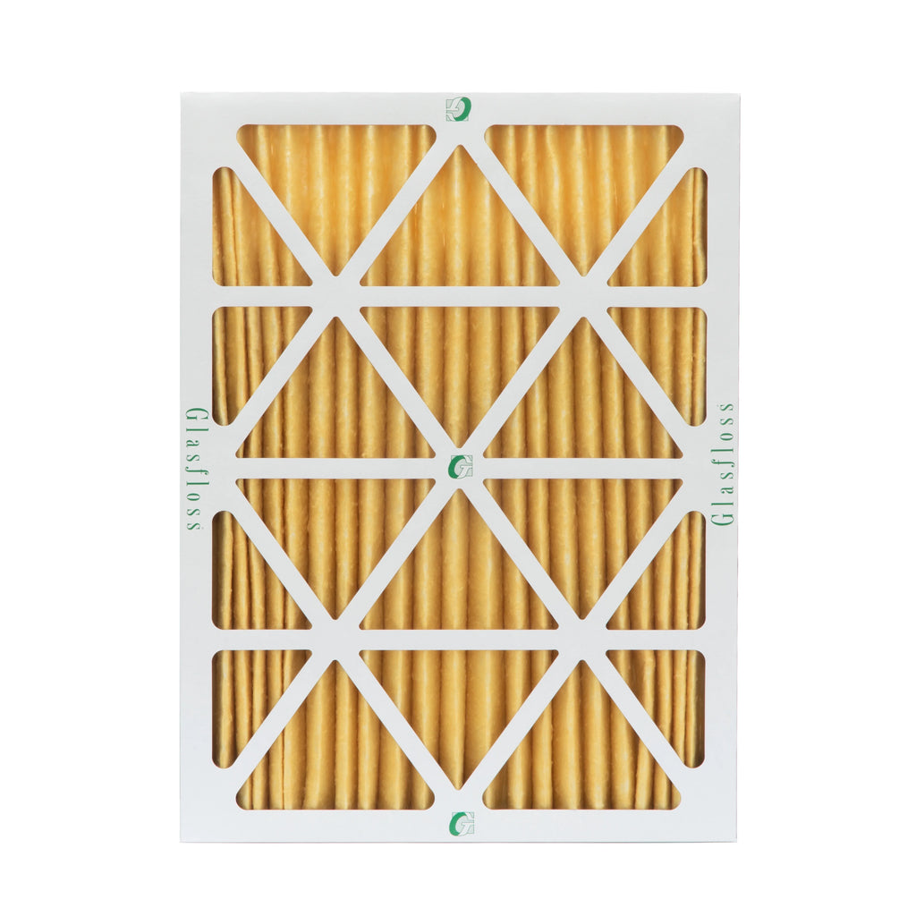 3 Pack of 20x25x2  11 Pleated 2" Inch Air Filters by Glasfloss. Actual Size: 19-1/2 x 24-1/2 x 1-3/4