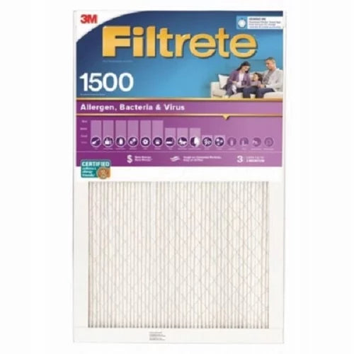 3M Filtrete 2001-4 Purple 16" x 25" x 1"  1500 3 Month Air Filter - Quantity of 4