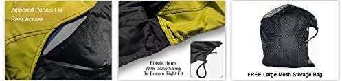 Weatherproof Jet Ski Covers for Yamaha  2021 - Yellow/Black Color - All Weather - Trailerable - Protects from Rain, Sun,  Rays, and More! Includes Trailer Straps and Storage Bag