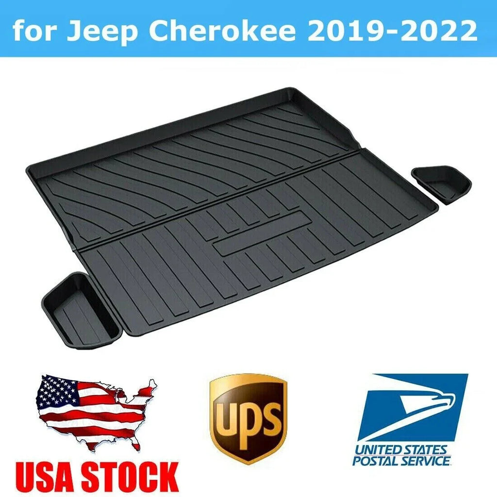 for Jeep Cherokee 2019-2023 Waterproof Custom Carpets Trunk Liner  Cargo Mats