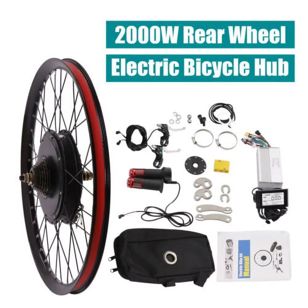 72V 2000W Electric Bicycle -Bike 29" Rear Wheel Motor Conversion Kit 560rpm