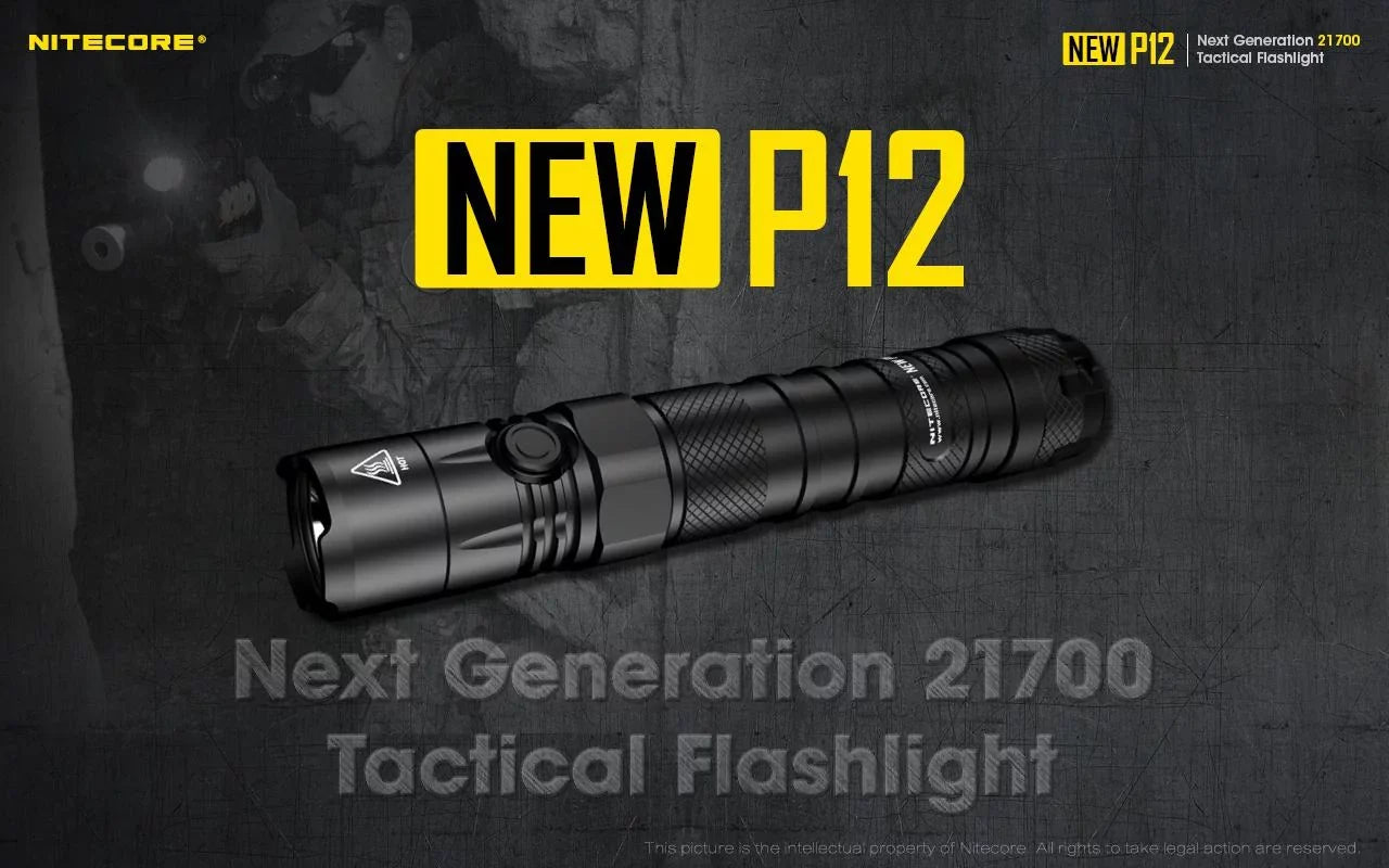 Nitecore New  Version  Flashlight - 1200 Lumens w/ Battery,  Cord, Offset Mount,  Pressure Switch,  and  3Amp Wall Adapter