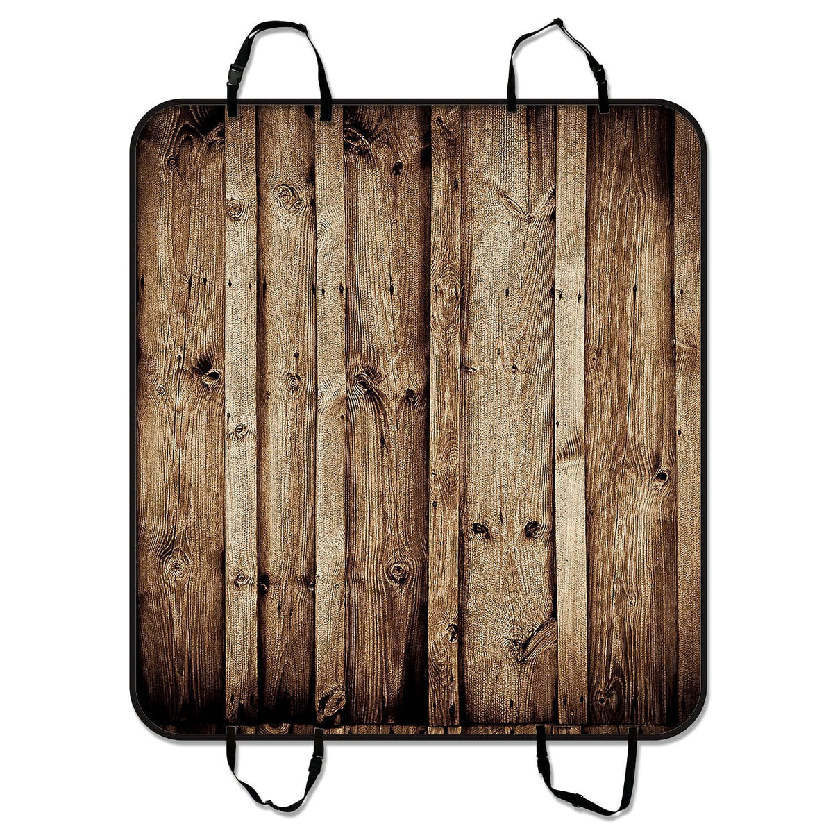 Vintage Rustic Knotty Old Barn Wood Pet Car Seat Cover Dog Car Seat Mat Hammock Cargo Mat Trunk Mat For Cars Trucks and  54x60 inches