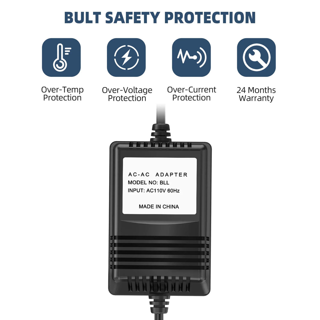 Adapter For The Basement Watchdog Model No. -12A  Special 2500  Heavy Duty Battery Box Backup Storm Sump Pump  12A 12V Power Supply Cord Cable  Charger