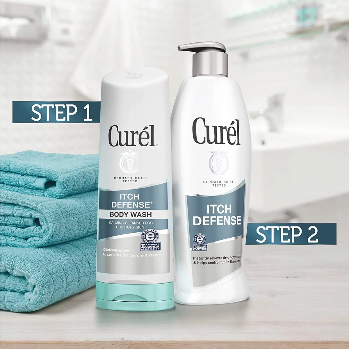Curel Itch Defense Body Wash, For Dry Skin, 10 oz, 3 Pack