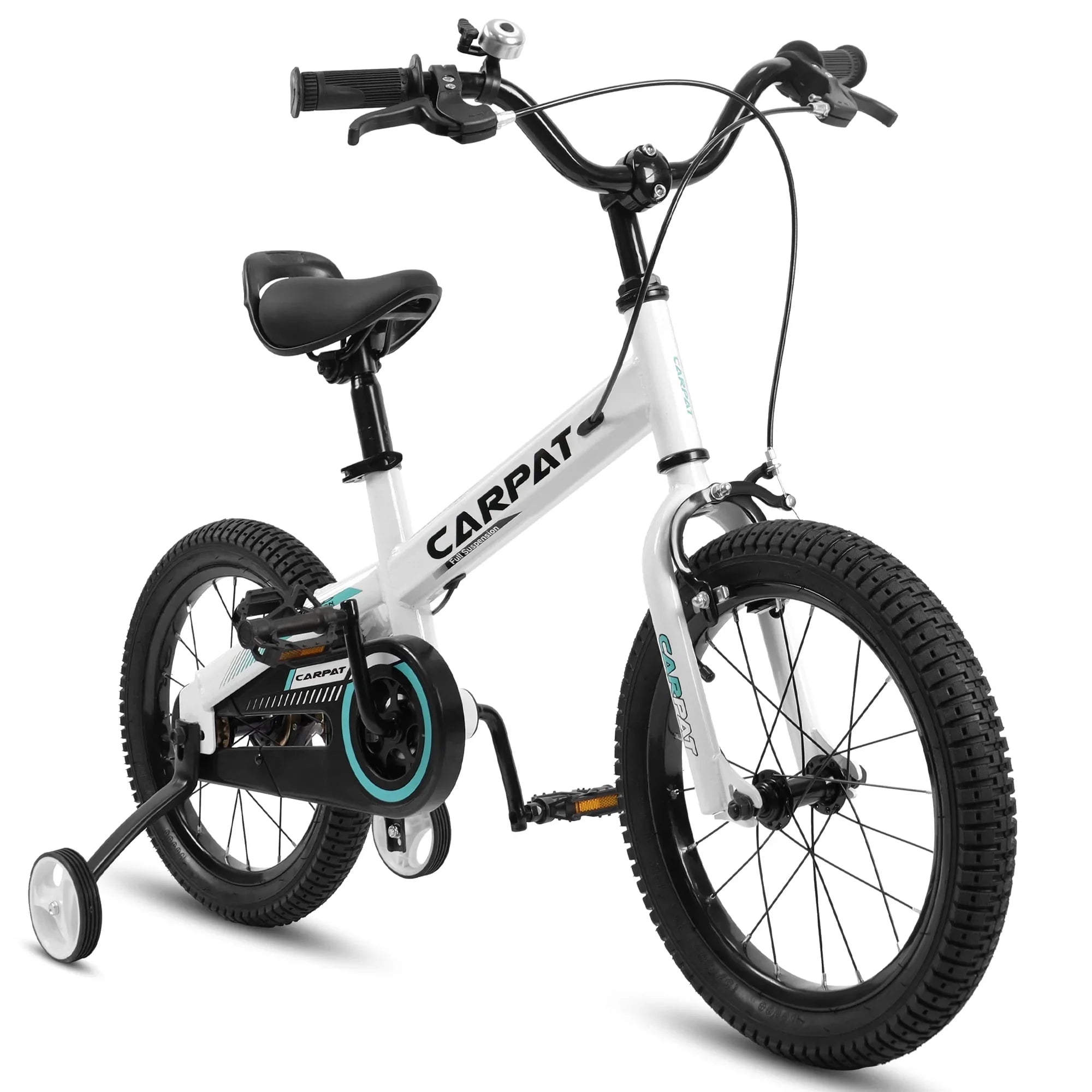 Taktack Kids' Bike 14 Inch Wheels, 1-Speed Boys Girls Child Bicycles For 3-5 Years, With Removable Training Wheels Baby Toys, Coaster+ Brake