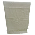 Pre-Owned Hermes  New Libris Stole Yvoire White  Women's (Like New)