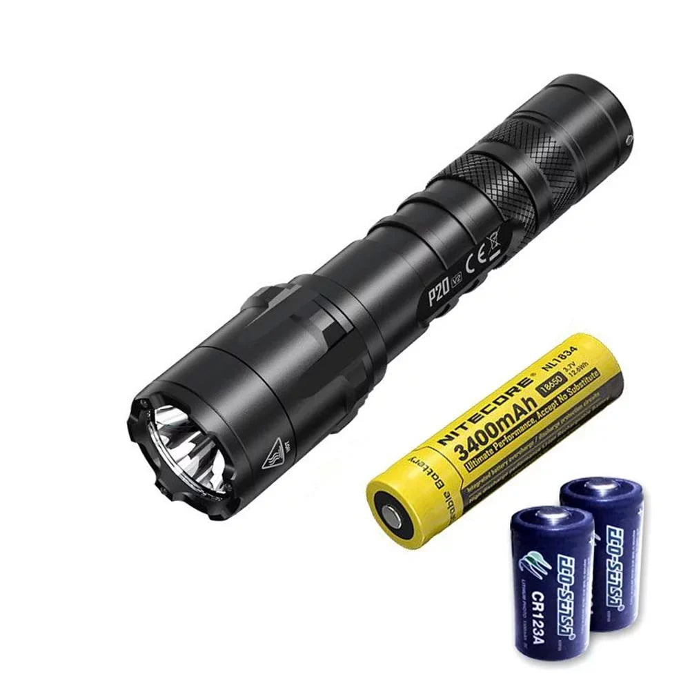 Combo: Nitecore   Tactical  Flashlight -  -  - 1100 Lumens w/ Battery +2x Free Eco-Sensa  Batteries