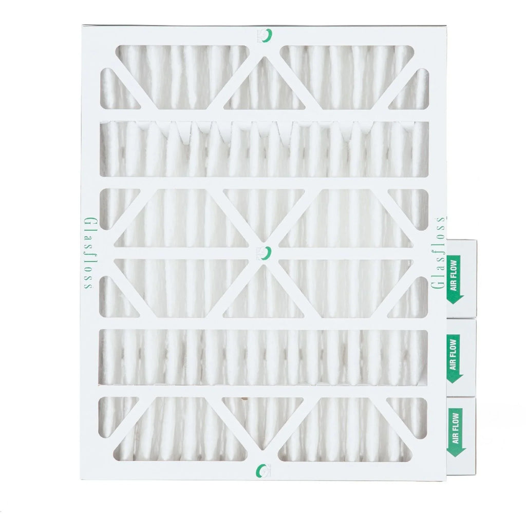 Glasfloss  16x20x4  10 Pleated  Furnace Air Filters. Box of 4. Exact Size: 15-1/2 x 19-1/2 x 3-3/4