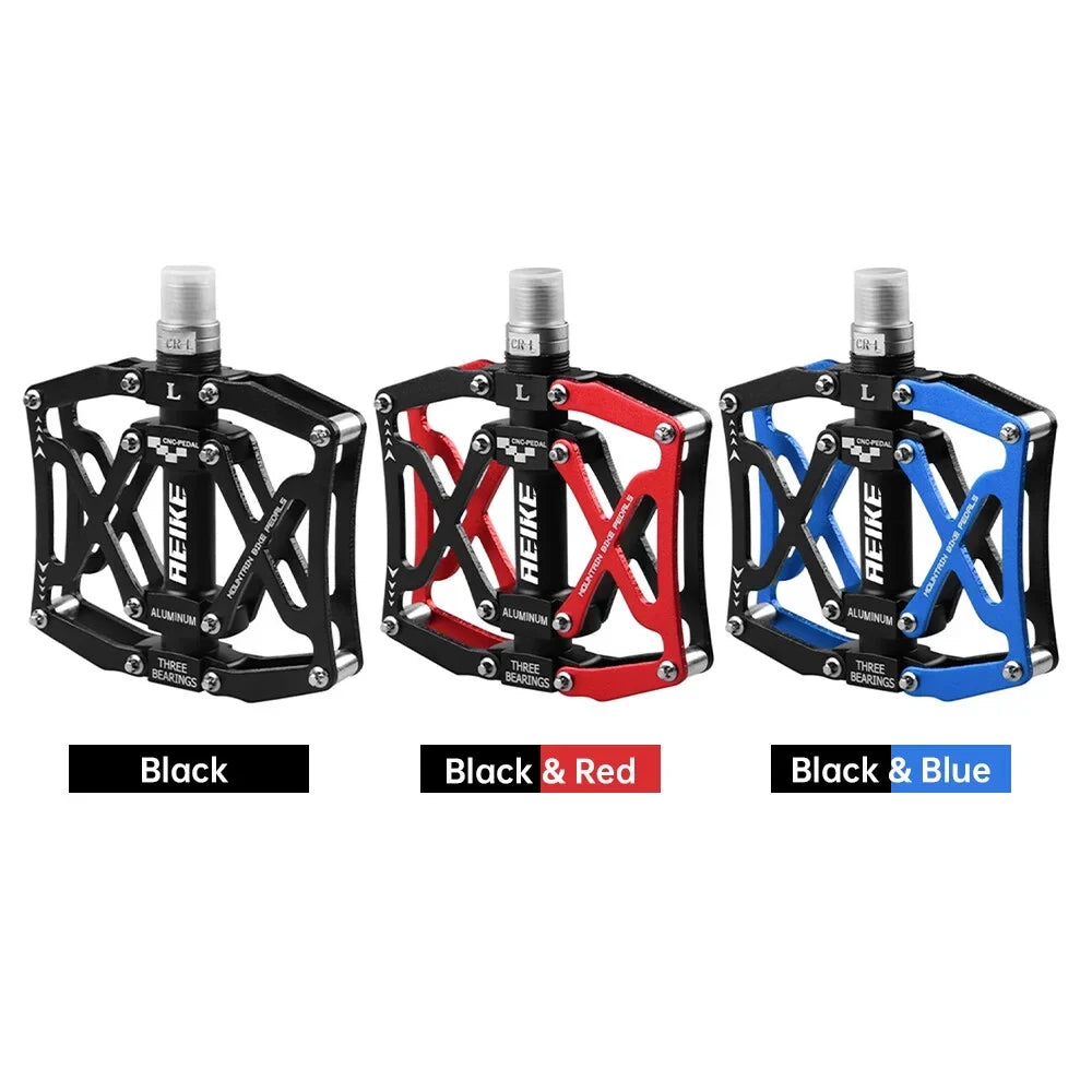 Aeike Mountain Bike Pedals Lightweight Aluminum Bicycle Pedals  Road Bike Cycling Pedals Platform