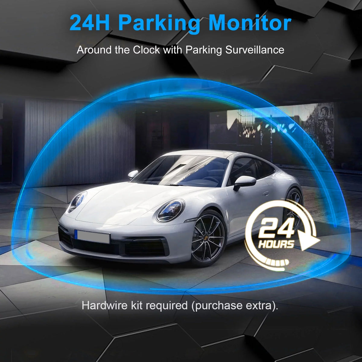 Car Rear View Mirror Camera,  1080P Dash Cam Backup Camera, Dual Driving Recorder with Night Vision, -Sensor,  Touch Screen