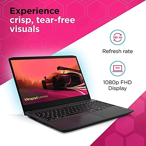Lenovo IdeaPad Gaming 3 15.6"  120Hz Gaming Laptop,  Ryzen 5-5600H, 32GB  1TB ,  3050 Ti 4GB , Backlit Keyboard, Bluetooth, Webcam, WiFi, Windows 11, Shadow Black