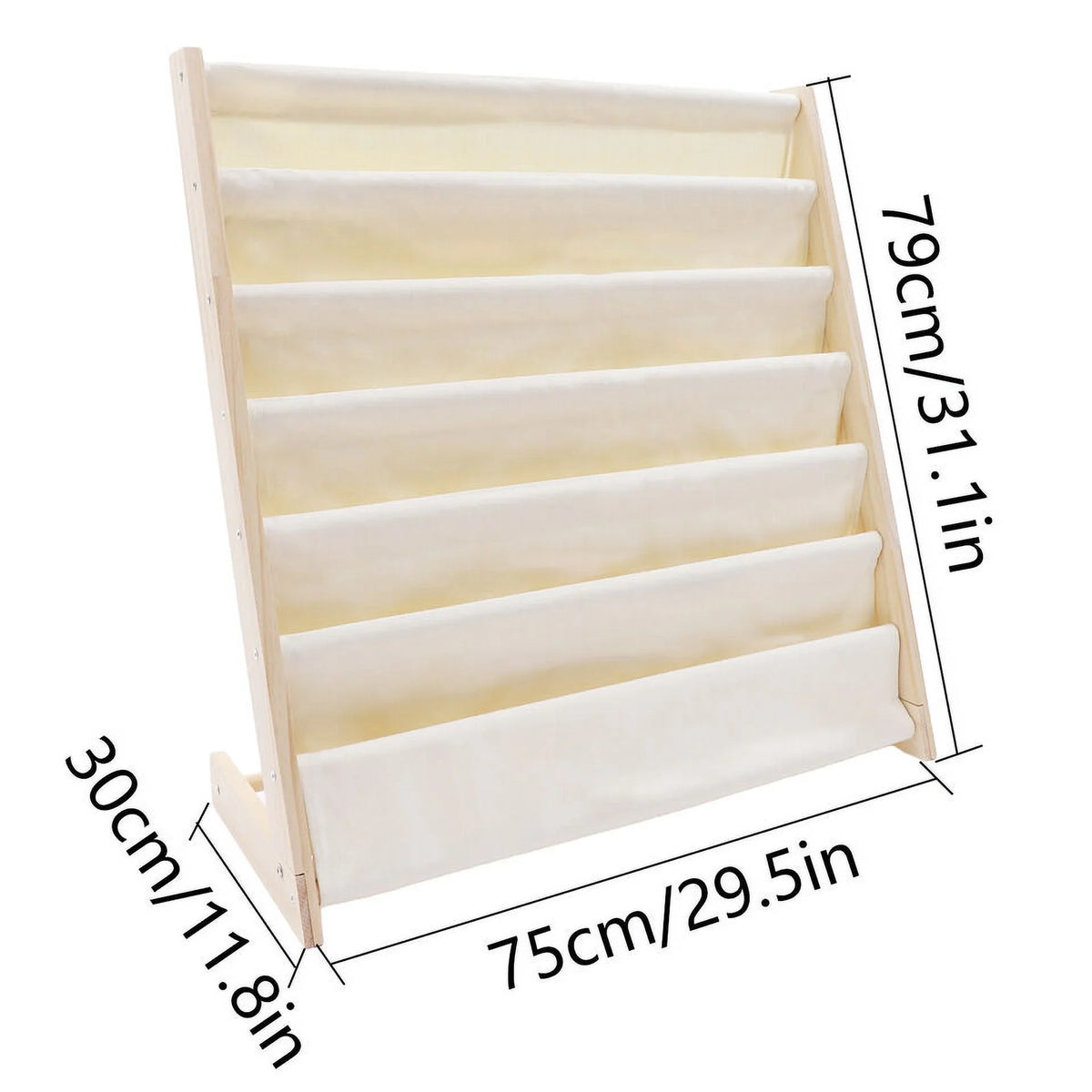 Wooden Bookcase Children Kids Book Shelf Rack Bookshelf Tidy Storage Organizer