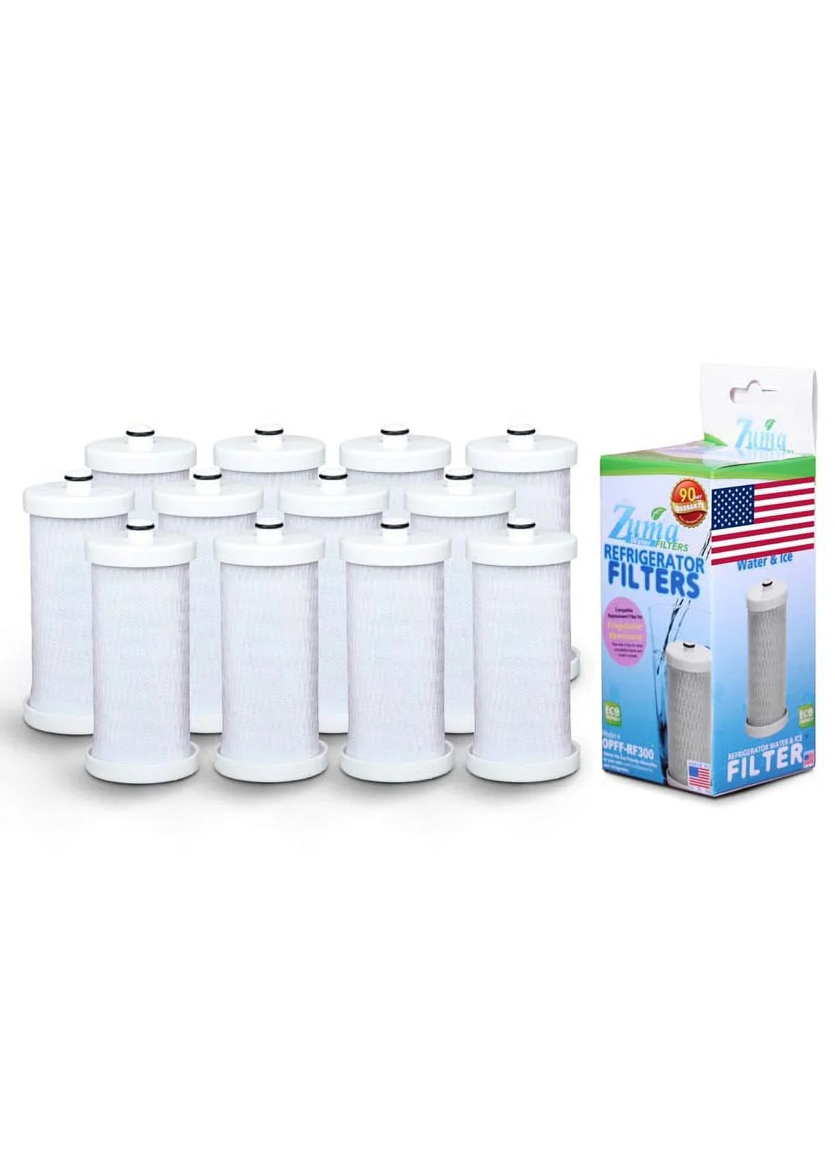 Brand , Water and Ice Filter , Model # - , Compatible with Frigidaire® 204389101 - 12 Pack - Made in ...