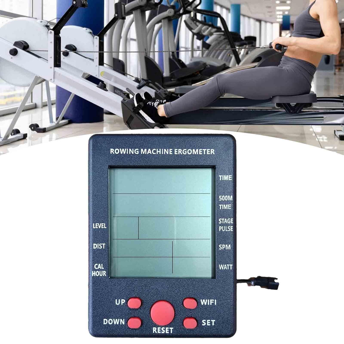 Rowing Machine Counter Fitness Equipment Replacement Part Exercise Bike Indoor Measurement Accessories Rowing Machine Display