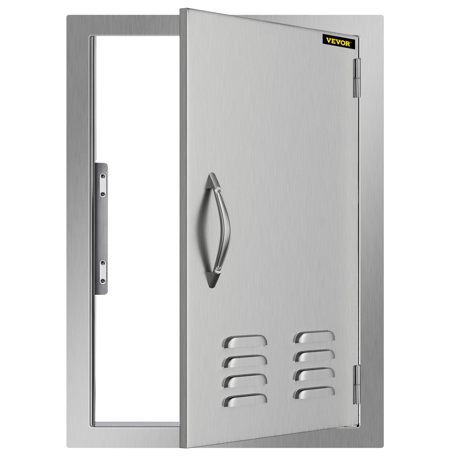 Access Door 17x24 inch Stainless Steel Single Vertical Island Door with Vents for Storage