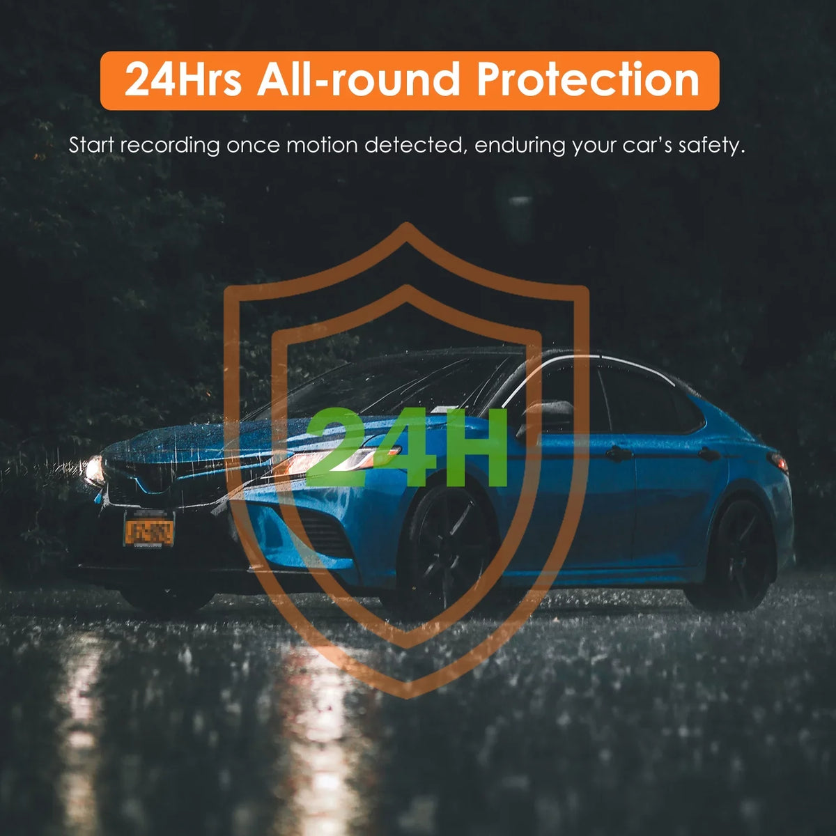 iMounTEK Car  4K  Dash Cam Dual Lens Recorder 170° Angle Camera with Night Vision, -Sensor, Parking Monitor
