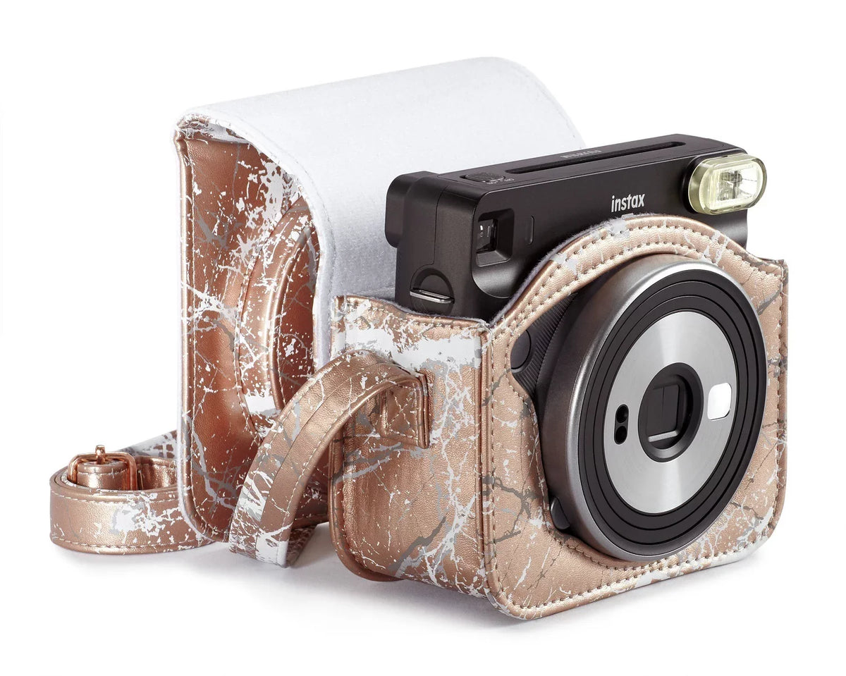 Fujifilm Instax Square  Camera Case, Blush Gold Marble