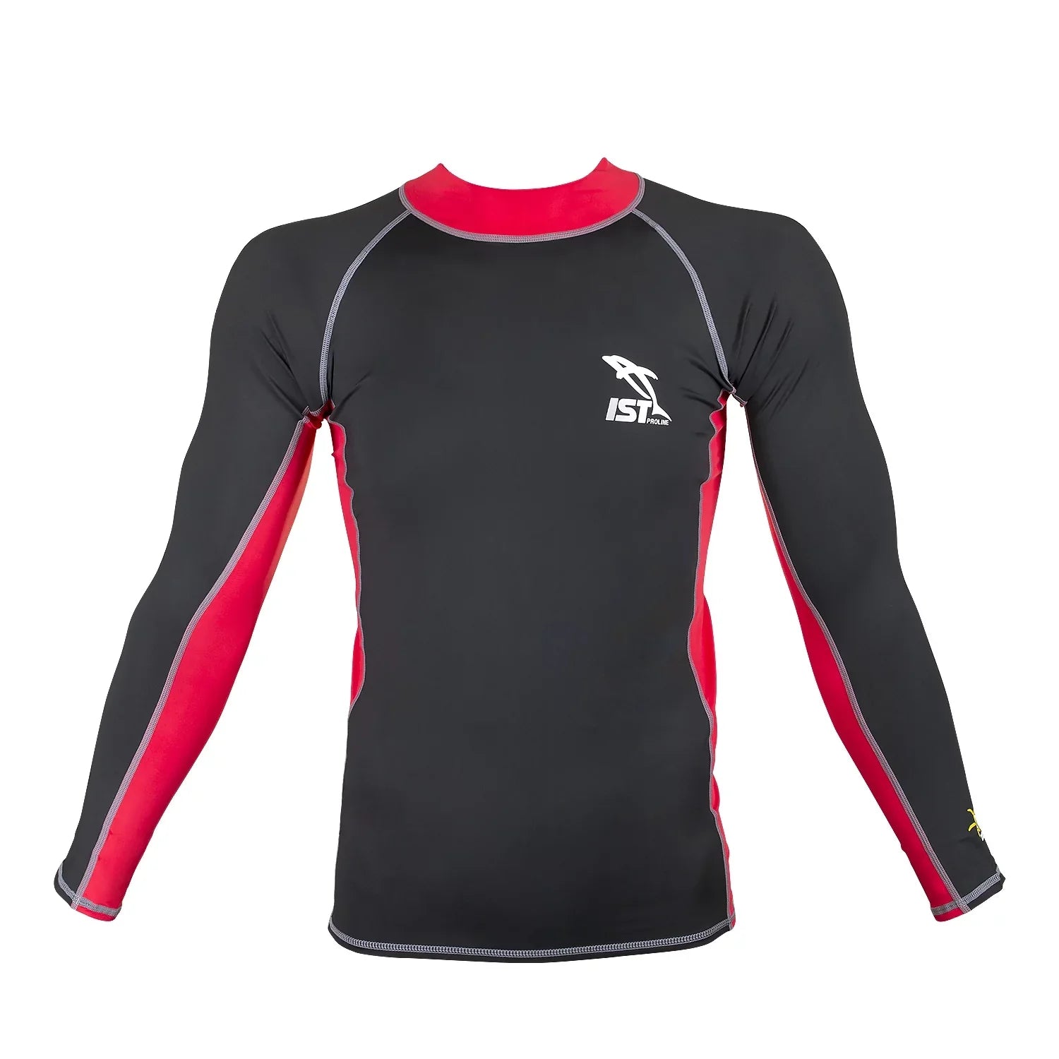 '-46 Unisex Long Sleeve Spandex Rash Guard (Red / -Large)