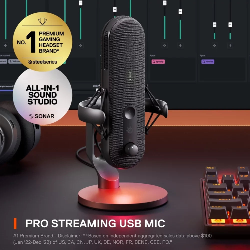 SteelSeries Alias  Gaming Microphone for