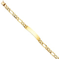 14k Yellow Gold Figaro Link  Bracelet - 8" | Elegant 14KY Gold Chain Bracelets for Men and Women | Weight 19.7 | Men’s Jewelry for Gift