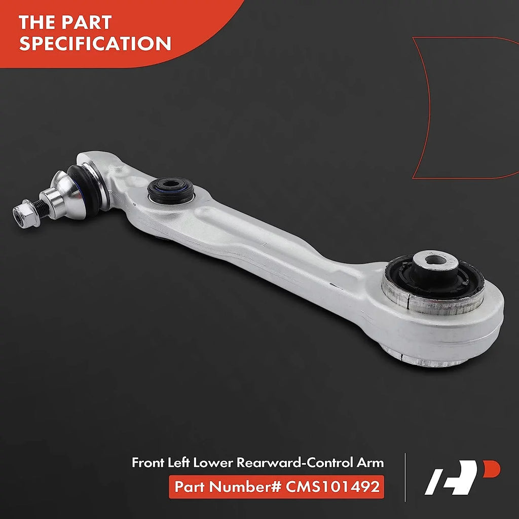 '-Premium Front Left Rearward Lower Control Arm, with Ball Joint & Bushing, Compatible with Mercedes-Benz  2018-2019,  2014-2017, S550e 2015-2017,  2018-2019,   2015-2017