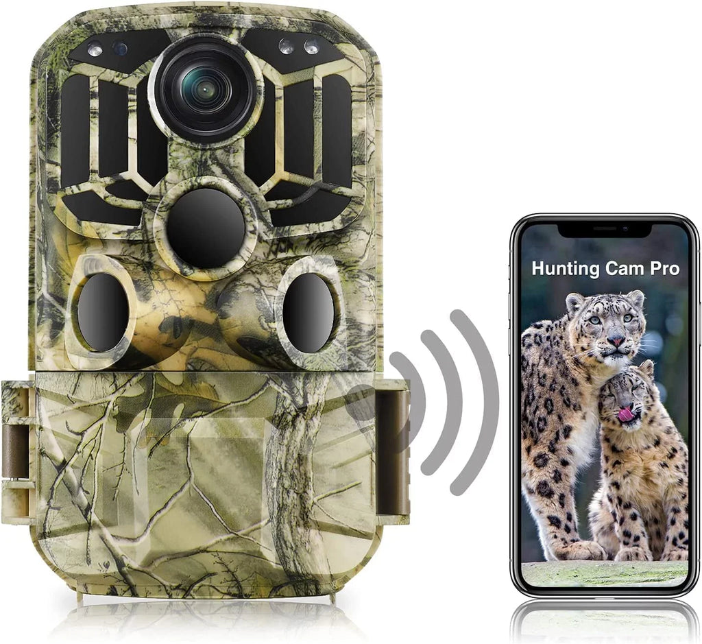 WiFi Bluetooth Trail Camera 20MP 1296P Game Hunting Camera with Nigth Vision Waterproof