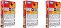 Furnace Filter, 16"  25"  4", Replacement,  11 (3-Pack)