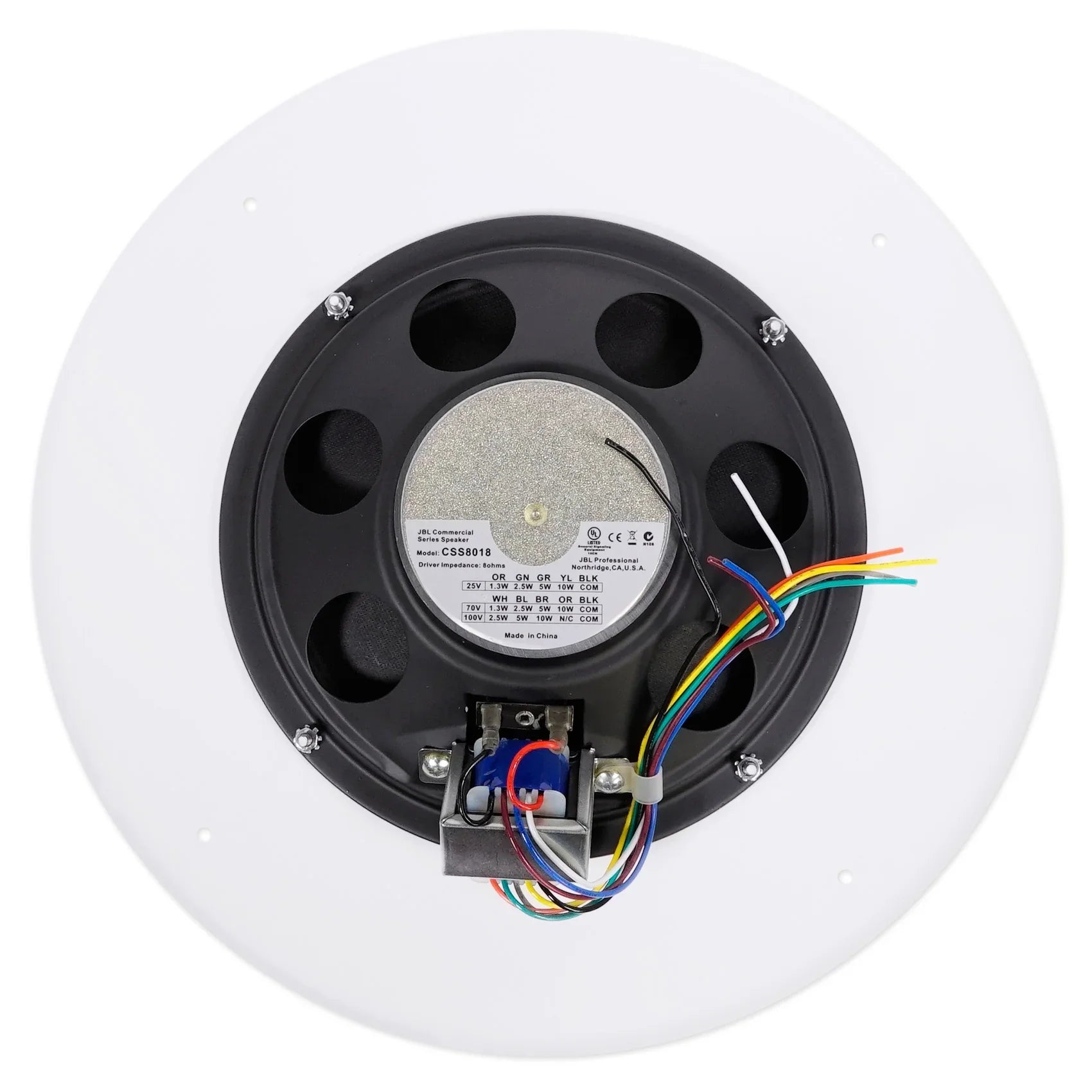 8" Commercial 70V/100V 10 Watt Ceiling Speaker 4 Restaurant, Etc