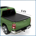 Ledkingdomus 5 ft Bed Soft 3-Fold Truck Bed Tonneau Cover Compatible with 2005-2023 Nissan Frontier  fit Mexico