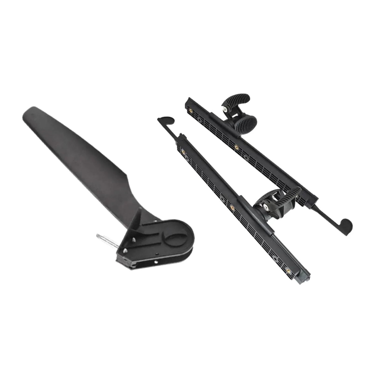 kesoto Kayak Rudder Kayak Foot Pegs Boat Tail Watercraft Rudder with Foot Brace Pedals for Fishing Boat Canoeing Marine Accessories