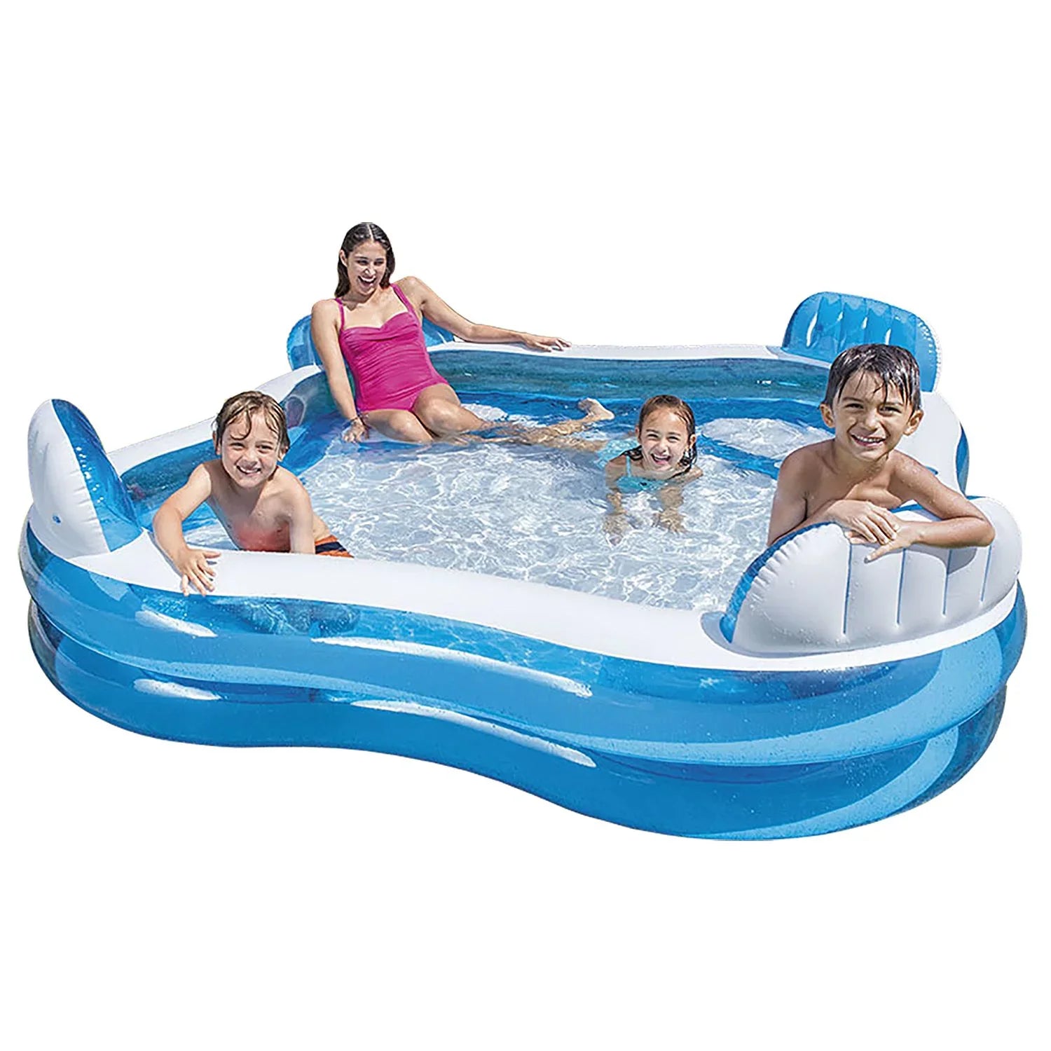 Intex 56475EP Swim Center Family Lounge Inflatable Pool 90"  90"  26"